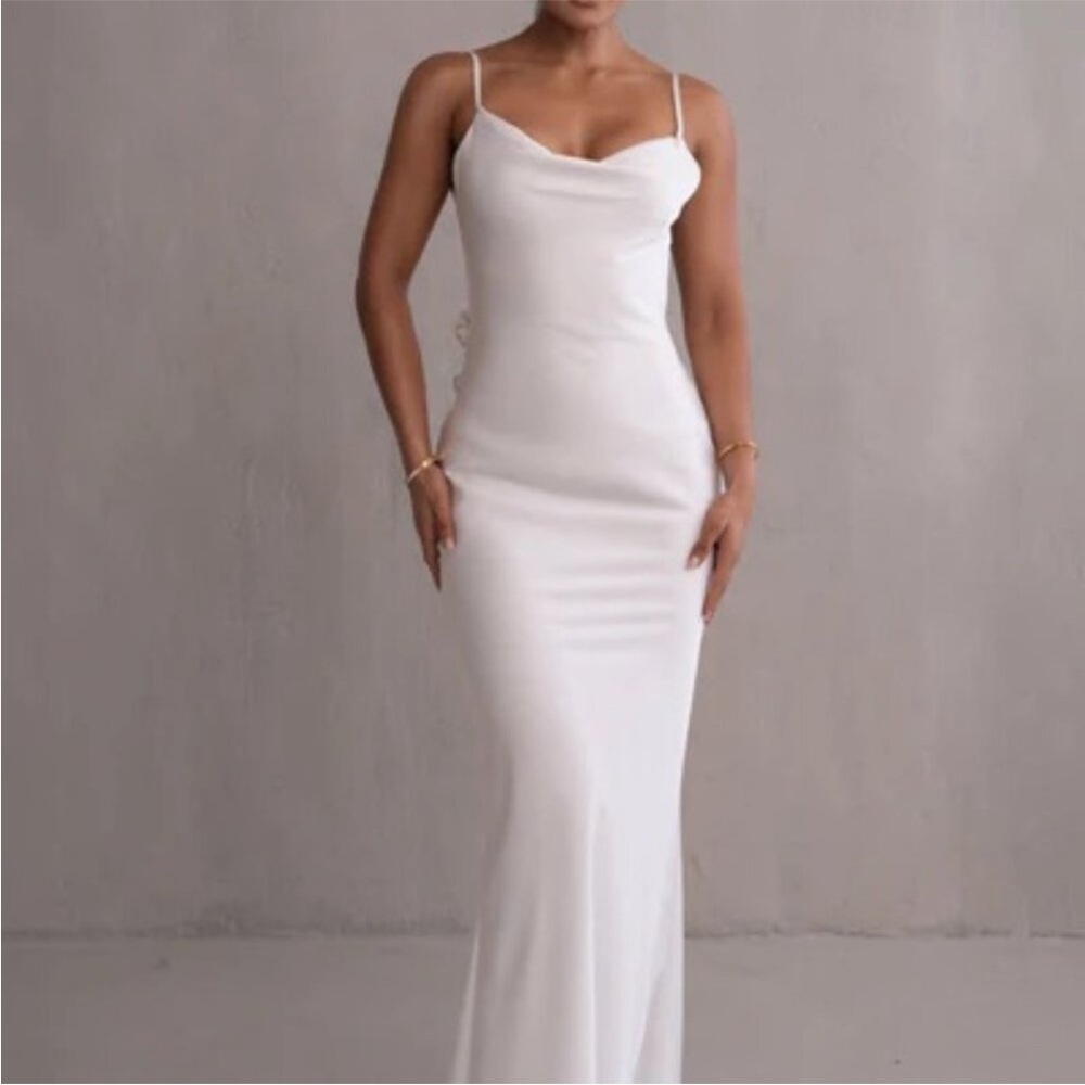 JLUXLABEL White Sleeveless Slip Dress